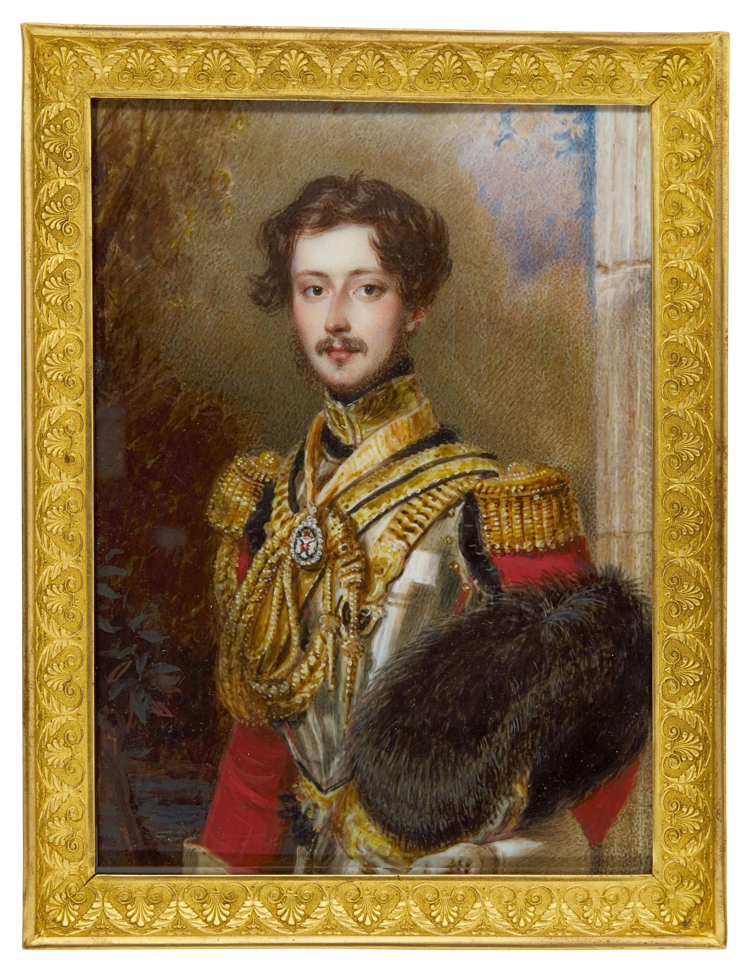 Simon Jacques Rochard - Portrait Of Sir John Cathcart, 5Th Bt  (1810-1878)