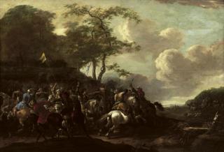 Simon Johannes van Douw - A cavalry skirmish between Christians and Turks