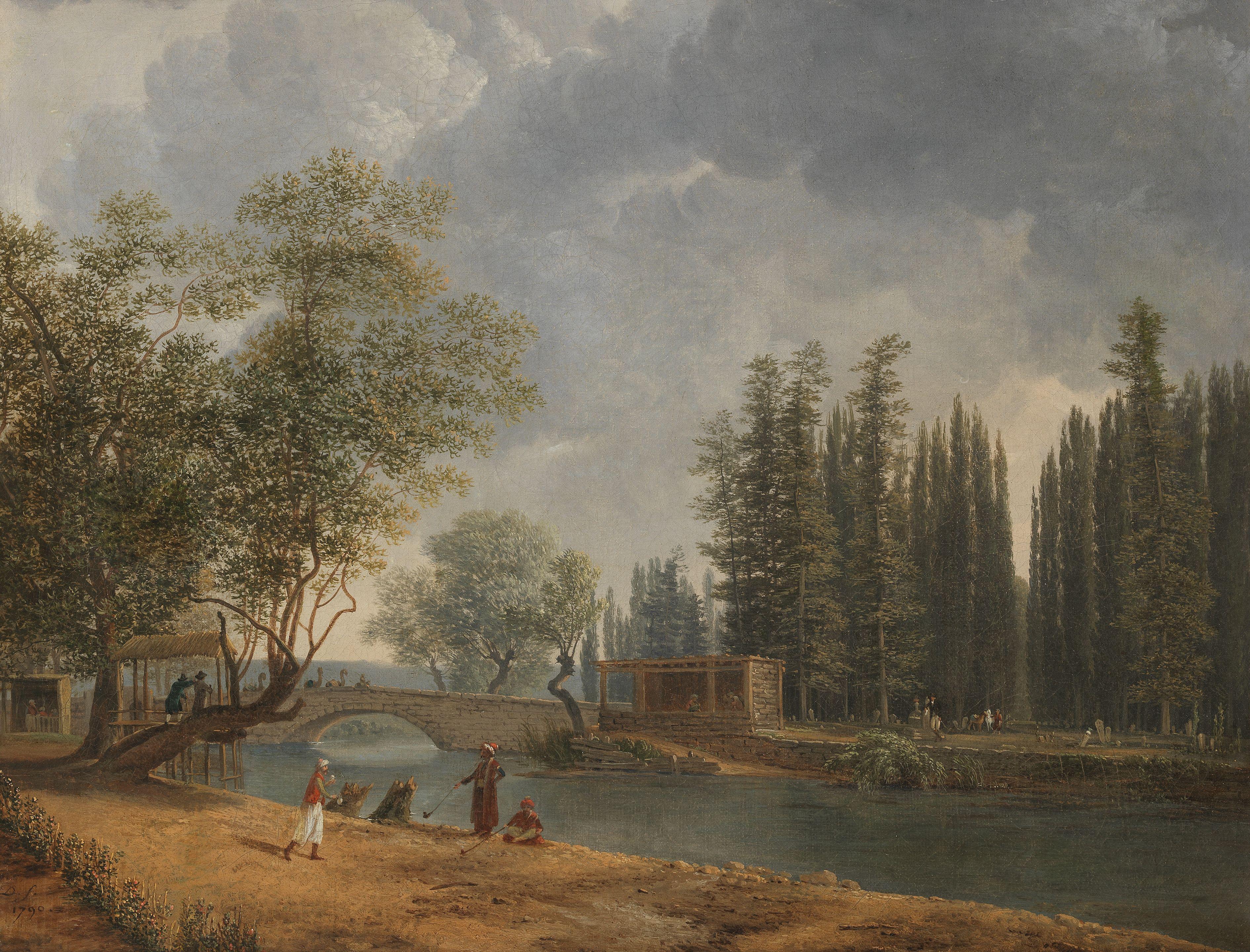 Simon-Joseph-Alexandre Clement Denis - A Turkish capriccio