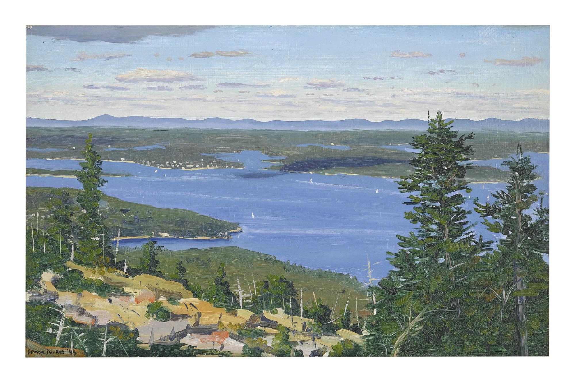 Simon Parkes -  Looking West From Mount Cadillac, Mount Desert, Maine
