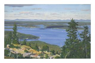 Simon Parkes -  Looking West From Mount Cadillac, Mount Desert, Maine