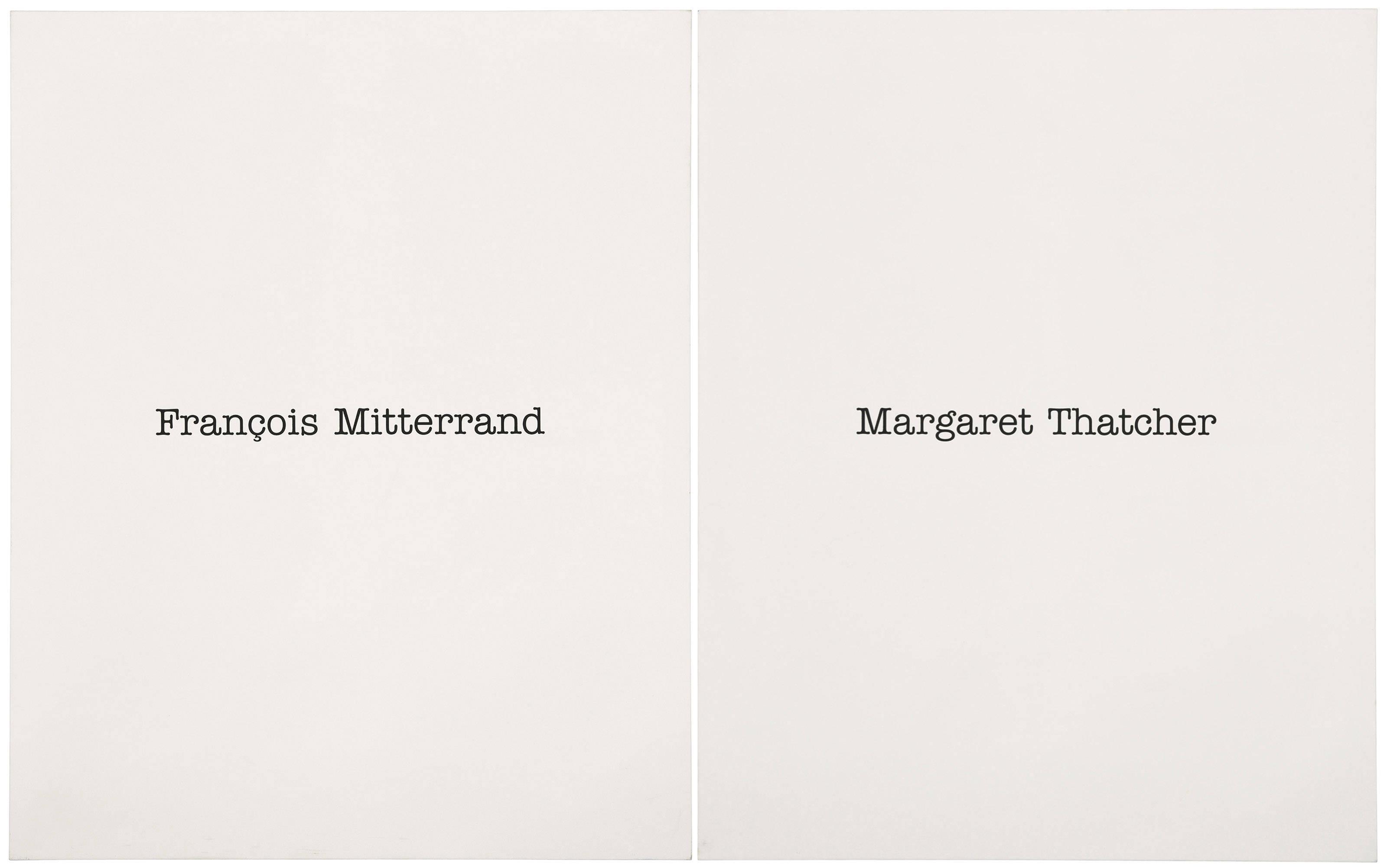 Simon Patterson - Thatcher / Mitterrand