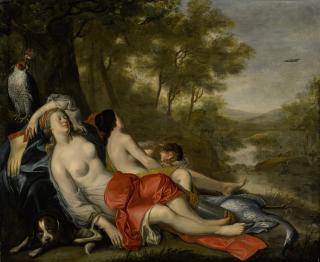 Simon Pieter Tilman - Diana And Her Nymphs Sleeping After The Hunt