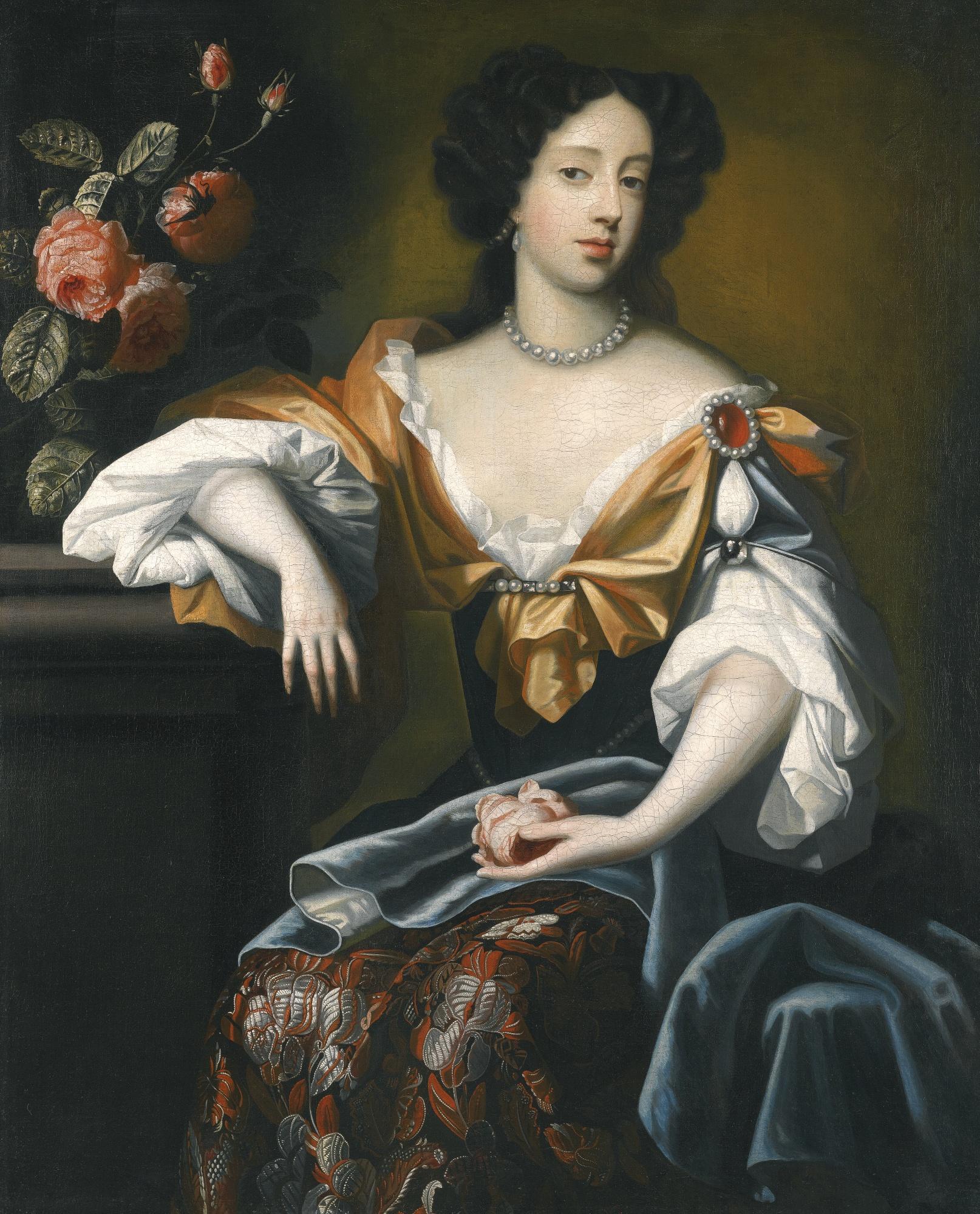 Simon Pietersz. Verelst - Portrait Of Mary Of Modena (1658-1718)