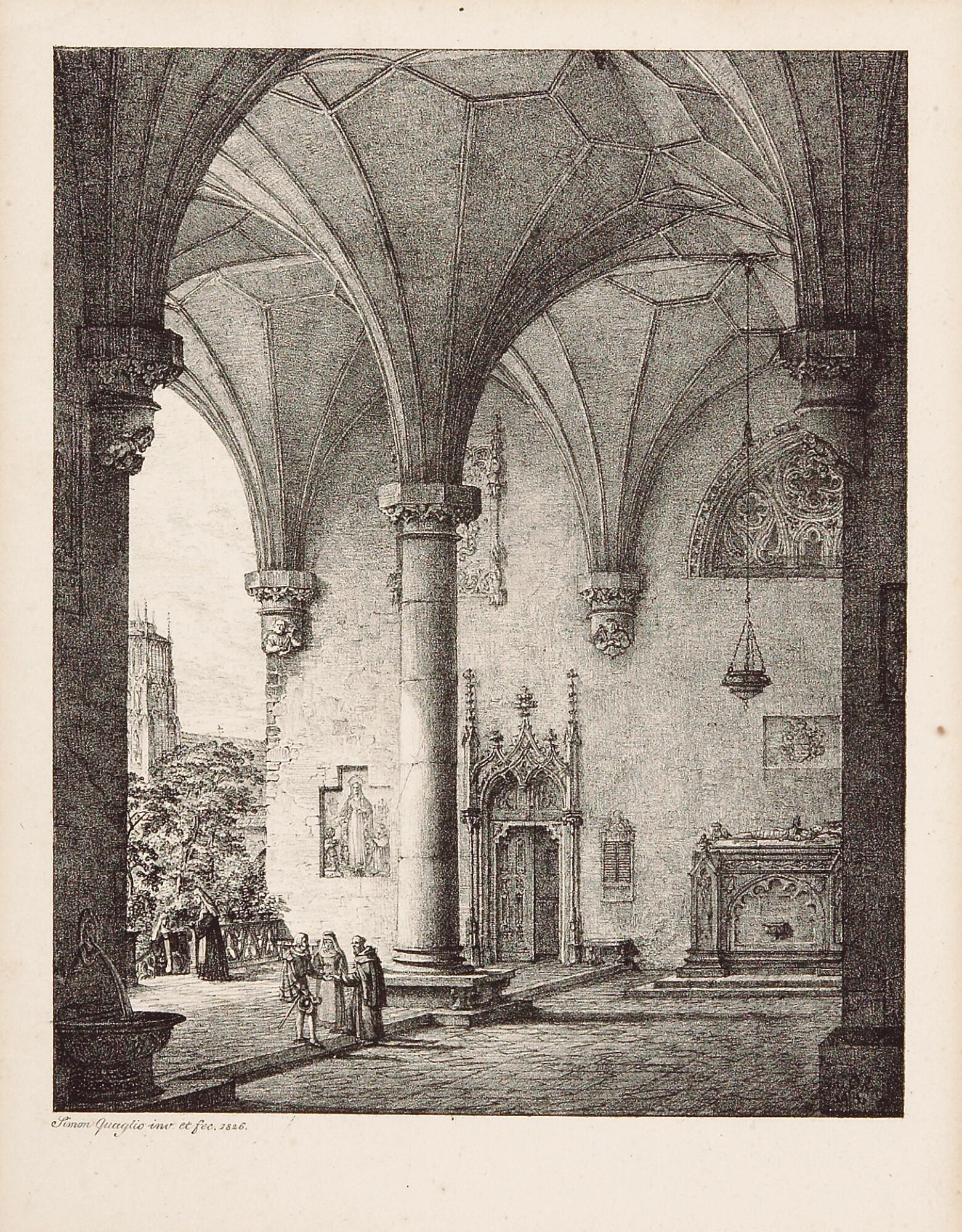 Simon Quaglio - Klosterhalle.