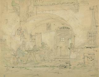 Simon Quaglio - Ländliche Szene.