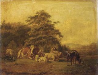 Simon Van Den Berg - Cattle in a meadow