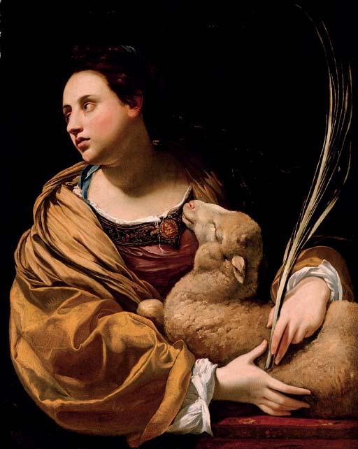 Simon Vouet - Saint Agnes