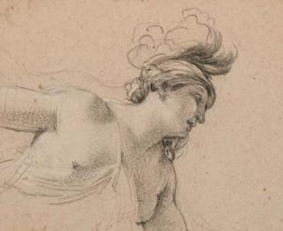 Simon Vouet - Une femme en buste, vue de trois-quarts vers la droite