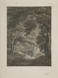 Simon Warnberger - 2 Bll.: Die Felsenwand bey Berg am Würmsee.