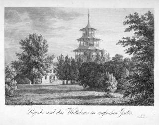 Simon Warnberger - 6 Bll.: Ansichten aus dem Englischen Garten.