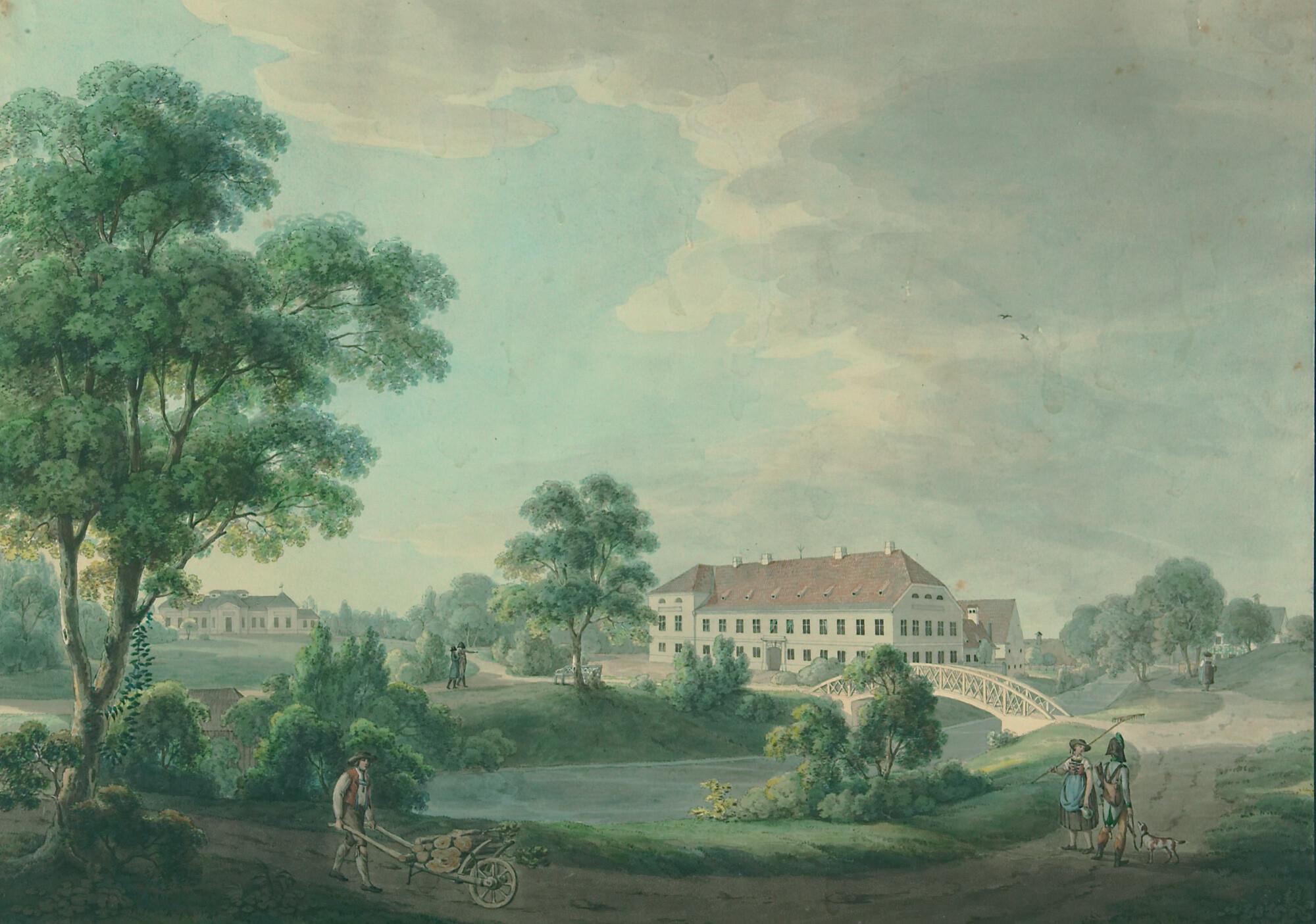 Simon Warnberger - Ein bayerischer Landsitz an einem Kanal.