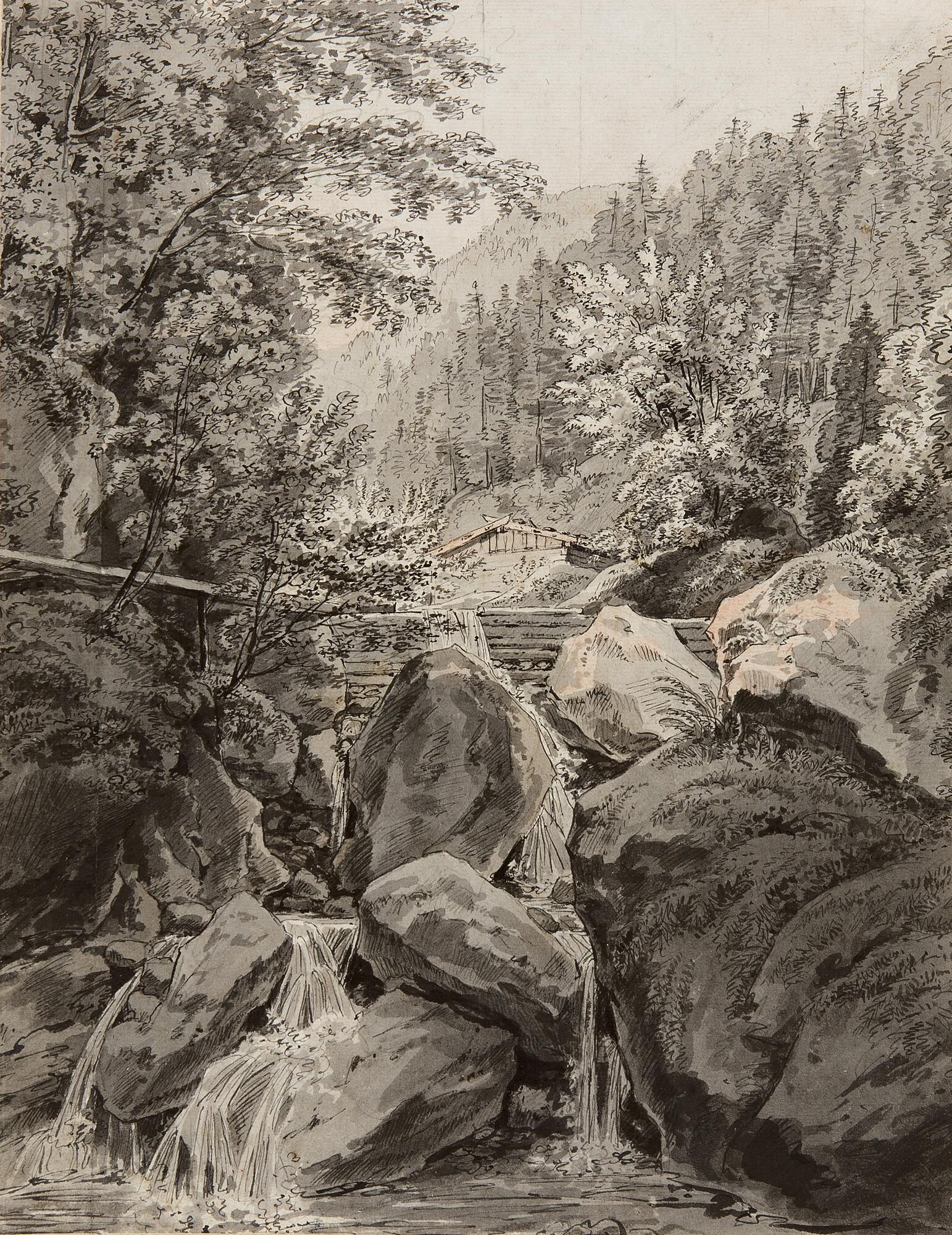 Simon Warnberger - Eine Schleifmühle bei Ohlstadt.