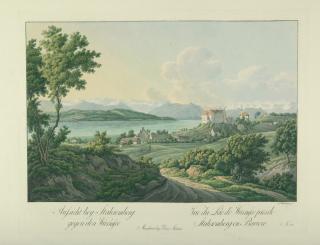 Simon Warnberger - Folge von 12 Bll. und Titel: „Ansichten von Bayern“.