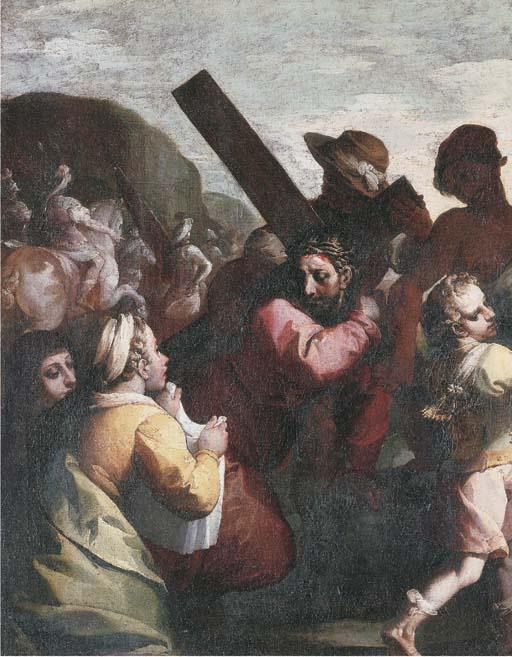 Simone Barabino - Christ on the Road to Calvary with Saint Veronica holding the Sudarium