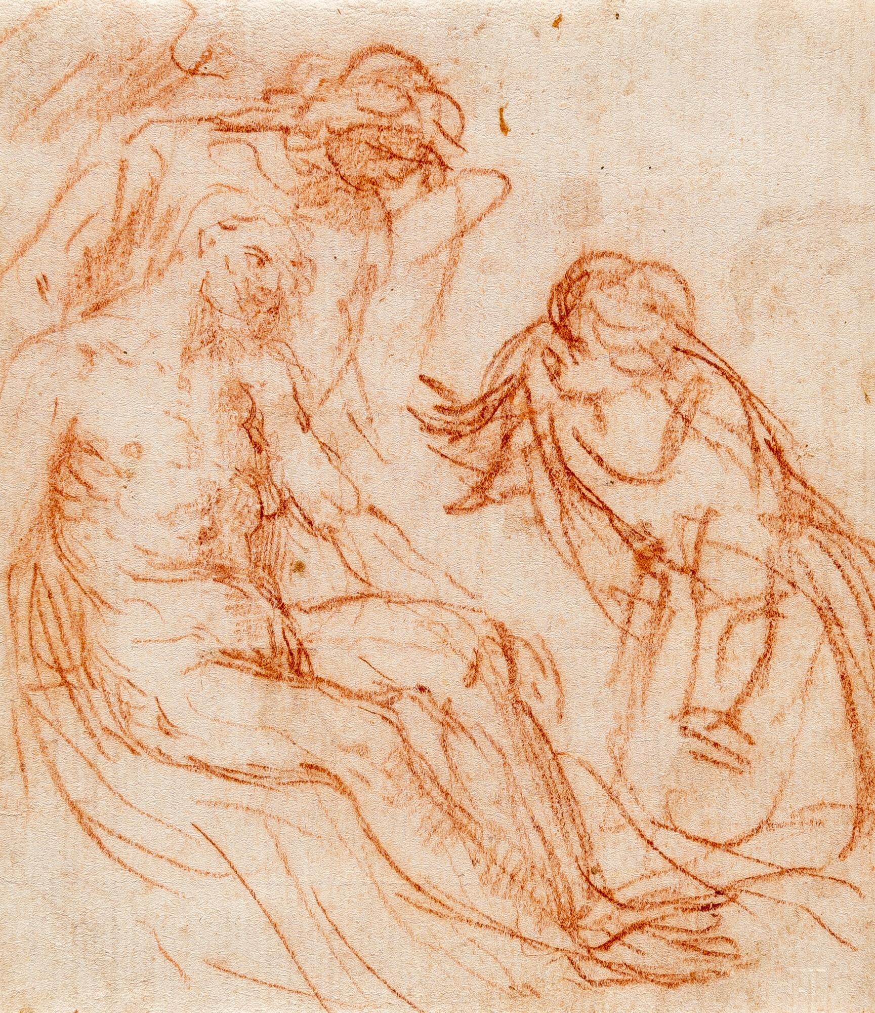 Simone Cantarini - Der heilige Sebastian mit einem Engel und der heiligen Irene