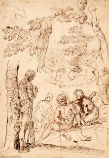 Simone Cantarini - Landschafts- und Figurenstudien