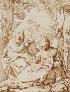 Simone Cantarini - Ruhe auf der Flucht