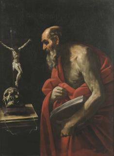 Simone Cantarini - San Gerolamo in meditazione