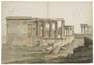 Simone Pomardi - A view of the Erechtheion on the Acropolis, Athens, seen from the West