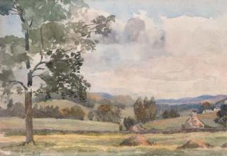 Sir Alfred East, R.A., F.R.S. - A quiet rural village