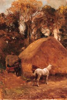 Sir Alfred J. Munnings, P.R.A. - Building the Rick