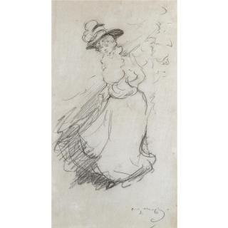 Sir Alfred James Munnings, P.R.A., R.W.S. - An Elegant Lady