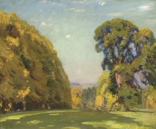 Sir Alfred James Munnings, P.R.A., R.W.S. - Autumn, Sir John Shelley\'S Park, Hampshire