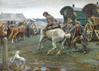 Sir Alfred James Munnings, P.R.A., R.W.S. - Horse Fair
