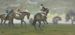 Sir Alfred James Munnings, P.R.A., R.W.S. - Off to the start