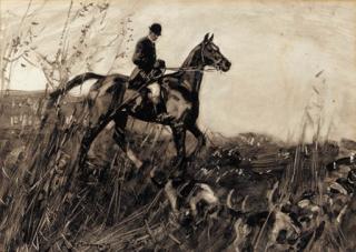 Sir Alfred James Munnings, P.R.A., R.W.S. - On The Scent