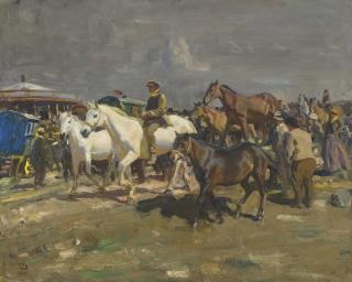 Sir Alfred James Munnings, P.R.A., R.W.S. - The Coming Storm