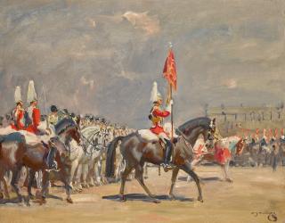 Sir Alfred James Munnings, P.R.A., R.W.S. - The New Standard, Presentation of Standards 1927