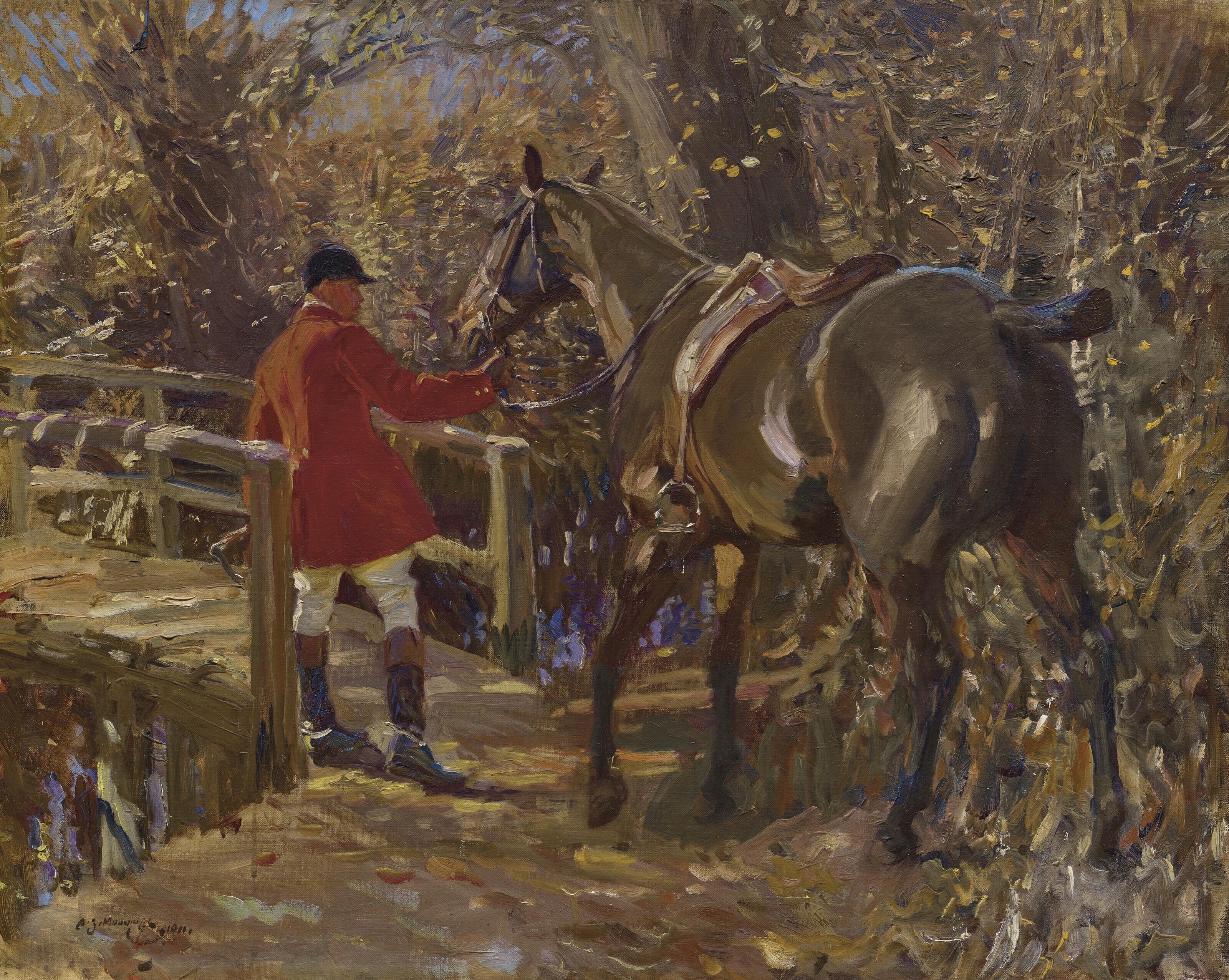 Sir Alfred James Munnings, P.R.A., R.W.S. - The Shortcut
