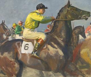 Sir Alfred James Munnings, P.R.A., R.W.S. - The Yellow Jockey