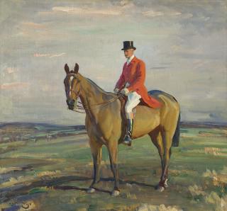 Sir Alfred James Munnings, P.R.A., R.W.S. - Vivian Hugh Smith on his hunter