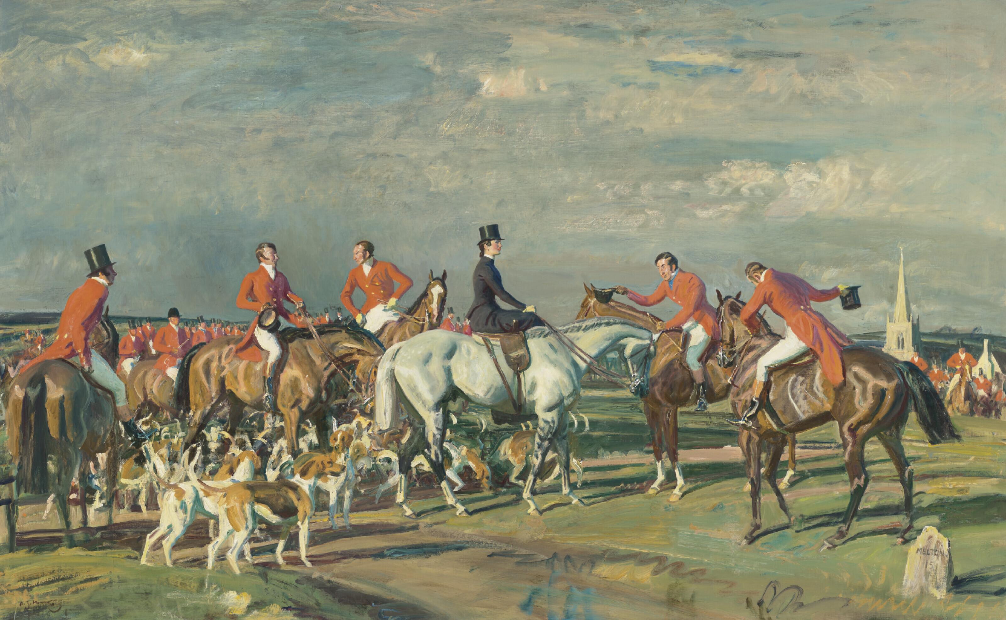 Sir Alfred James Munnings, P.R.A., R.W.S. - Who\'s the Lady?; and Two Studies