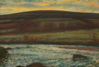 Sir Alfred James Munnings, PRA, RWS - Brightworthy Ford, Withypool, Exmoor