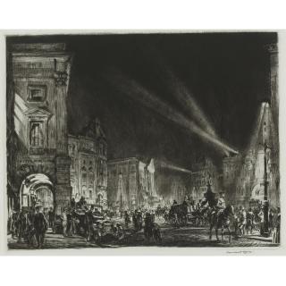Sir Alfred Muirhead Bone - Spanish Good Friday; Rainy Night In Rome; And Piccadilly Circus (Dodgson 412, 299 And 332)