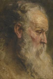 Sir Anthony Van Dyck - Head Study Of A Bearded Man