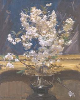 Sir Arthur Ernest Streeton - Cherry Blossom