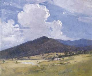 Sir Arthur Ernest Streeton - Hills and Clouds