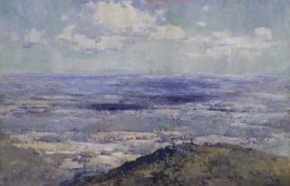 Sir Arthur Ernest Streeton - Melbourne From The Dandenongs