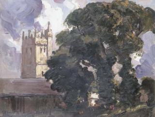 Sir Arthur Ernest Streeton - The Abbey and the Oak Tree