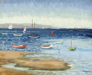 Sir Cederic Morris - Sailing boats