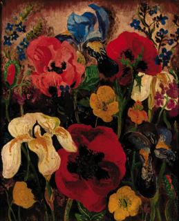 Sir Cedric Morris, Bt. - Still Life with Apples and Irises