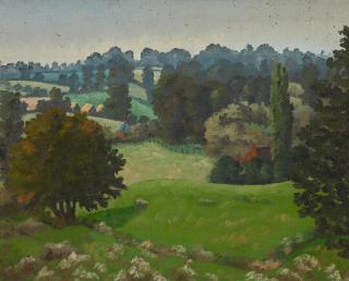 Sir Cedric Morris - Landscape (Hadleigh)