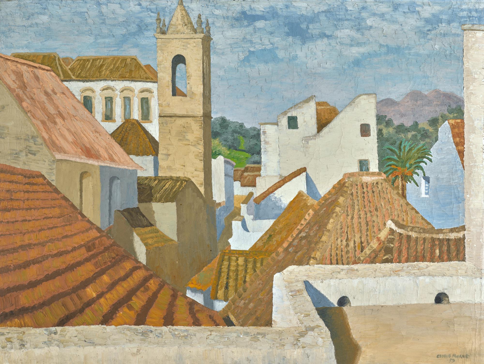 Sir Cedric Morris - Rooftops, Tavira, Portugal