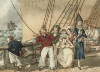 Sir Charles d\'Oyly, 7Th Bt. - Tom Raw departs for India; and Tom Raw at Sea