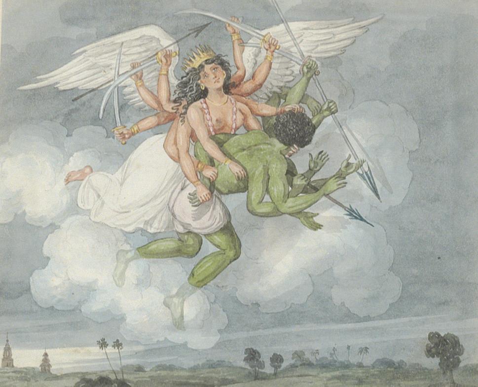 Sir Charles D\'Oyly, 7Th Bt. - Tom Raw\'s dream of a winged Hindu deity